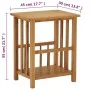 Solid oak wood magazine table 45x35x55 cm by vidaXL, Side tables - Ref: Foro24-289183, Price: 74,27 €, Discount: %