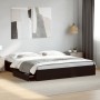 Black engineered wood bed frame with drawers 180x200 cm by vidaXL, Beds and slatted bases - Ref: Foro24-3280637, Price: 170,2...