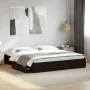Black engineered wood bed frame with drawers 180x200 cm by vidaXL, Beds and slatted bases - Ref: Foro24-3280637, Price: 169,0...