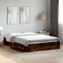 Smoked oak engineered wood bed with drawers 150x200 cm by vidaXL, Beds and slatted bases - Ref: Foro24-3280654, Price: 167,29...