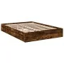 Smoked oak engineered wood bed with drawers 150x200 cm by vidaXL, Beds and slatted bases - Ref: Foro24-3280654, Price: 167,29...