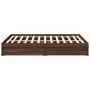 Oak brown engineered wood bed with drawers 120x190 cm by vidaXL, Beds and slatted bases - Ref: Foro24-3280705, Price: 153,78 ...