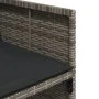 Set comedor de jardín 5 piezas con cojines ratán sintético gris de vidaXL, Conjuntos de jardín - Ref: Foro24-3277843, Precio:...
