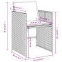 Garten-Essgruppe, 5-teilig, mit grauen Polstern aus synthetischem Rattan von vidaXL, Gartensets - Ref: Foro24-3277843, Preis:...