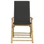 Juego bistró plegable con cojines 3 pzas bambú gris oscuro von vidaXL, Gartensets - Ref: Foro24-3208932, Preis: 251,62 €, Rab...