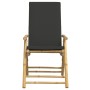 Juego bistró plegable con cojines 3 pzas bambú gris oscuro von vidaXL, Gartensets - Ref: Foro24-3208932, Preis: 216,37 €, Rab...
