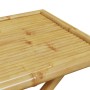 Juego bistró plegable con cojines 3 pzas bambú gris oscuro von vidaXL, Gartensets - Ref: Foro24-3208932, Preis: 216,37 €, Rab...