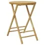 Juego bistró plegable de bambú 3 pzas con cojines blanco crema by vidaXL, Garden sets - Ref: Foro24-3208939, Price: 187,99 €,...