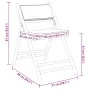 Juego bistró plegable de bambú 3 pzas con cojines blanco crema by vidaXL, Garden sets - Ref: Foro24-3208939, Price: 187,99 €,...