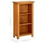 vidaX Regal aus massivem Eichenholz 45 x 22,5 x 82 cm von vidaXL, Bücherregale und Regale - Ref: Foro24-289186, Preis: 113,68...