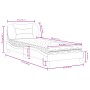 Bett mit weißer Kunstledermatratze 90x200 cm von vidaXL, Betten und Lattenroste - Ref: Foro24-3208697, Preis: 295,57 €, Rabat...