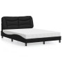 Cama con colchón cuero sintético negro 120x200 cm de vidaXL, Camas y somieres - Ref: Foro24-3208710, Precio: 370,67 €, Descue...