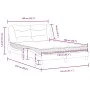Bed with white synthetic leather mattress 140x200 cm by vidaXL, Beds and slatted bases - Ref: Foro24-3208725, Price: 423,10 €...