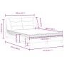 Bett mit weißer Kunstledermatratze 140x200 cm von vidaXL, Betten und Lattenroste - Ref: Foro24-3208725, Preis: 429,59 €, Raba...