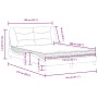 Bett mit grauer Kunstledermatratze 140x200 cm von vidaXL, Betten und Lattenroste - Ref: Foro24-3208727, Preis: 412,85 €, Raba...
