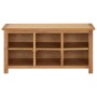Mueble zapatero de madera maciza de roble 90x37x45 cm by vidaXL, Shoe racks and shoe organizers - Ref: Foro24-289189, Price: ...