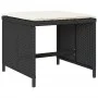 Garten-Essgruppe 9-teilig mit schwarzen Polstern aus synthetischem Rattan von vidaXL, Gartensets - Ref: Foro24-3277910, Preis...