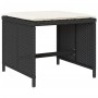 Set de comedor de jardín 9 pzas y cojines ratán sintético negro by vidaXL, Garden sets - Ref: Foro24-3277910, Price: 366,75 €...