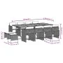 Garten-Essgruppe mit 13-teiligen Kissen aus grauem synthetischem Rattan. von vidaXL, Gartensets - Ref: Foro24-3277933, Preis:...