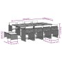 Set comedor de jardín con cojines 13 pzas ratán sintético gris by vidaXL, Garden sets - Ref: Foro24-3277933, Price: 712,35 €,...