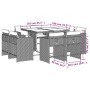 Set comedor de jardín 9 pzas con cojines ratán sintético beige by vidaXL, Garden sets - Ref: Foro24-3277965, Price: 443,65 €,...