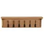 Solid oak wood coat rack 60x16x16 cm by vidaXL, Hat and coat racks - Ref: Foro24-289191, Price: 65,85 €, Discount: %