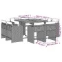 Garten-Essgruppe 9-teilig mit Kissen aus synthetischem Rattan in Beige. von vidaXL, Gartensets - Ref: Foro24-3277971, Preis: ...