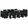 Set comedor de jardín con cojines 13 pzas ratán sintético negro by vidaXL, Garden sets - Ref: Foro24-3277986, Price: 781,43 €...