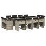 Set comedor jardín y cojines 13 pzas ratán sintético gris claro by vidaXL, Garden sets - Ref: Foro24-3277990, Price: 763,76 €...