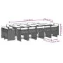 Set comedor de jardín y cojines 15 pzas ratán sintético marrón by vidaXL, Garden sets - Ref: Foro24-3278000, Price: 1,00 €, D...