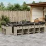 Set comedor jardín y cojines 15 pzas ratán sintético gris claro by vidaXL, Garden sets - Ref: Foro24-3278002, Price: 916,95 €...