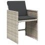 Set comedor jardín y cojines 15 pzas ratán sintético gris claro by vidaXL, Garden sets - Ref: Foro24-3278002, Price: 894,02 €...