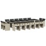 Set comedor jardín y cojines 17 pzas ratán sintético gris claro by vidaXL, Garden sets - Ref: Foro24-3278014, Price: 1,00 €, ...