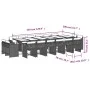 Set comedor jardín y cojines 17 pzas ratán sintético gris claro by vidaXL, Garden sets - Ref: Foro24-3278014, Price: 1,00 €, ...