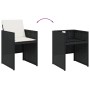 Set comedor de jardín con cojines 13 pzas ratán sintético negro by vidaXL, Garden sets - Ref: Foro24-3277745, Price: 768,12 €...