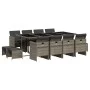 Garten-Essgruppe mit 13-teiligen Kissen aus grauem synthetischem Rattan. von vidaXL, Gartensets - Ref: Foro24-3277747, Preis:...