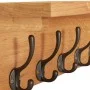 Solid oak wood coat rack 90x16x16 cm by vidaXL, Hat and coat racks - Ref: Foro24-289192, Price: 114,26 €, Discount: %