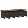Set comedor de jardín con cojines 15 pzas ratán sintético negro by vidaXL, Garden sets - Ref: Foro24-3277766, Price: 1,00 €, ...