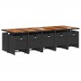 Set comedor de jardín con cojines 15 pzas ratán sintético negro by vidaXL, Garden sets - Ref: Foro24-3277766, Price: 1,00 €, ...