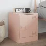 Mesita de noche acero rosa 34,5x39x44 cm von vidaXL, Nachttische - Ref: Foro24-841609, Preis: 54,34 €, Rabatt: %