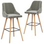 Küchenhocker 2 Einheiten hellgrauer Samt von vidaXL, Küchenhocker - Ref: Foro24-289464, Preis: 191,74 €, Rabatt: %