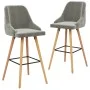 Light gray velvet kitchen stools, set of 2 units. by vidaXL, Kitchen stools - Ref: Foro24-289464, Price: 188,31 €, Discount: %