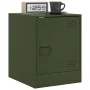 Mesitas de noche 2 unidades acero verde oliva 34,5x39x44 cm de vidaXL, Mesitas de noche - Ref: Foro24-841616, Precio: 63,62 €...