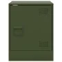 Mesitas de noche 2 unidades acero verde oliva 34,5x39x44 cm de vidaXL, Mesitas de noche - Ref: Foro24-841616, Precio: 63,62 €...