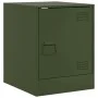 Mesitas de noche 2 unidades acero verde oliva 34,5x39x44 cm de vidaXL, Mesitas de noche - Ref: Foro24-841616, Precio: 63,62 €...