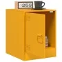 Mesitas de noche 2 uds acero amarillo mostaza 34,5x39x44 cm by vidaXL, Nightstands - Ref: Foro24-841614, Price: 63,46 €, Disc...