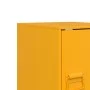 Nachttische, 2 Stück, aus Stahl in Senfgelb, Maße 34,5x39x44 cm. von vidaXL, Nachttische - Ref: Foro24-841614, Preis: 63,46 €...