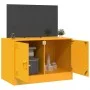 Mueble para TV de acero amarillo mostaza 67x39x44 cm by vidaXL, TV Furniture - Ref: Foro24-841637, Price: 60,97 €, Discount: %