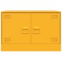 Mueble para TV de acero amarillo mostaza 67x39x44 cm de vidaXL, Muebles TV - Ref: Foro24-841637, Precio: 61,52 €, Descuento: %