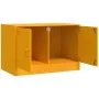 Mueble para TV de acero amarillo mostaza 67x39x44 cm by vidaXL, TV Furniture - Ref: Foro24-841637, Price: 60,97 €, Discount: %